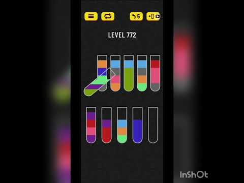 Water sort puzzle level 772