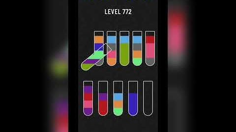 Water sort puzzle level 772