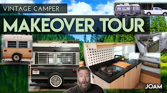 Vintage Modern Camper Makeover Tour - 16 ft 1967 Spencer Trail Blazer (You Won't Believe the Inside)
