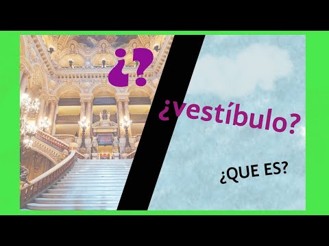 Definición de VESTÍBULO - Diccionario de Arquitectura