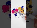 ⏪ Reverse Play 🚨 Sheriff Labrador & Papillion 🚓✨ #kids #glitter #art #cartoon #color #trending