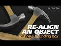 Realign objects to a new bounding box in Strata Design 3D