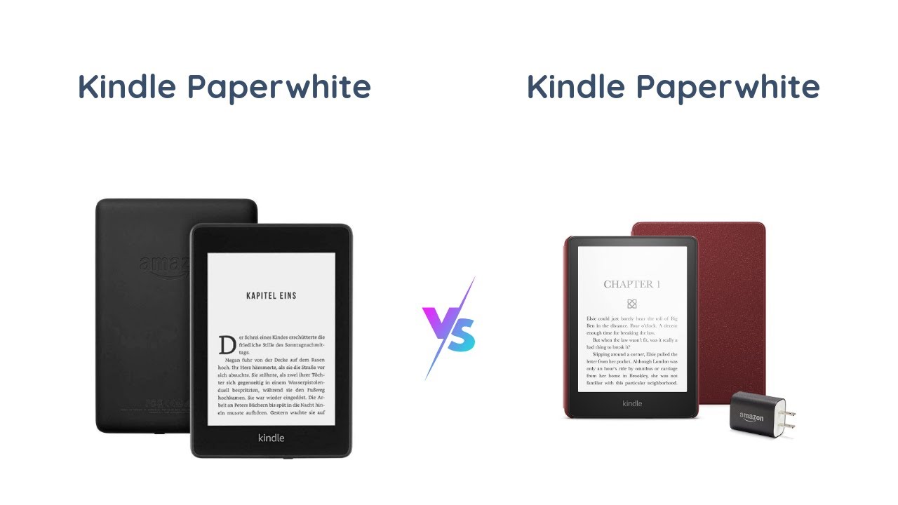 Kindle Paperwhite (8GB) vs Kindle Paperwhite Essentials Bundle (16GB) Comparison YouTube