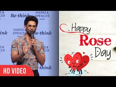 Shahid Kapoor Funny Reaction To Reporter On Asking About ROSE DAY