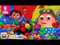 Learn Colours, Alphabets & Numbers | Surprise Eggs Ball Pit Show for Kids | ChuChu TV Funzone 3D