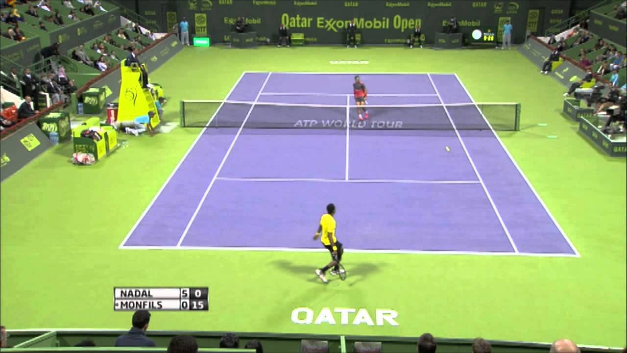 Doha 2014 Final Highlights: Nadal vs. Monfils