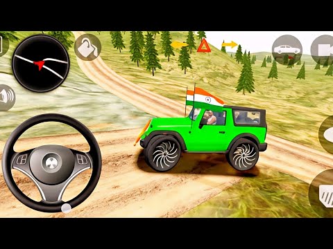 Indian Motivets Mahendra Thar 😇 ll Indian Car simulator 3d Gadi wala game play with 