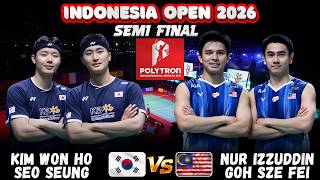 🔥 AMAZING🔥KIM Won Ho SEO Seung Jae vs GOH Sze Fei Nur IZZUDDIN | Badminton Indonesia Open 2026 SF