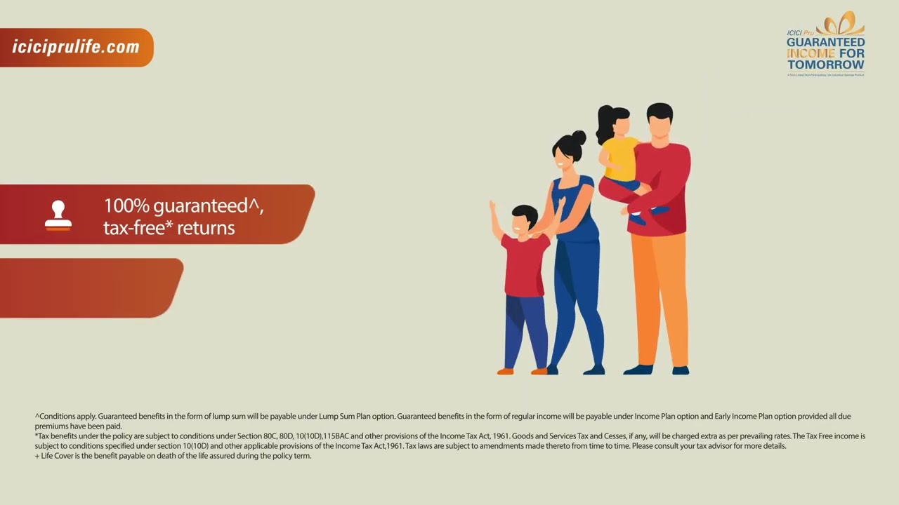 ICICI Pru Guaranteed Income For Tomorrow (GIFT) – Get Rs. 1 Cr in total as income
