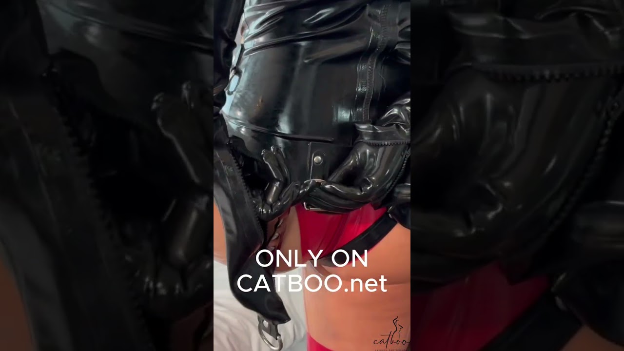 Zoe in Latex Armbinder