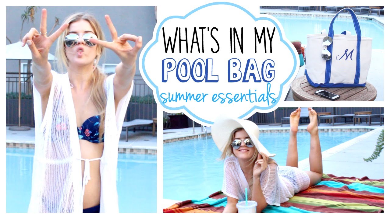 What's in My Pool Bag: Summer Essentials - YouTube