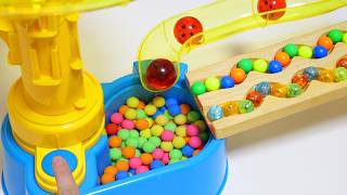Marble Run Race ASMR ☆ 3 Somen Sliders and DIY Course