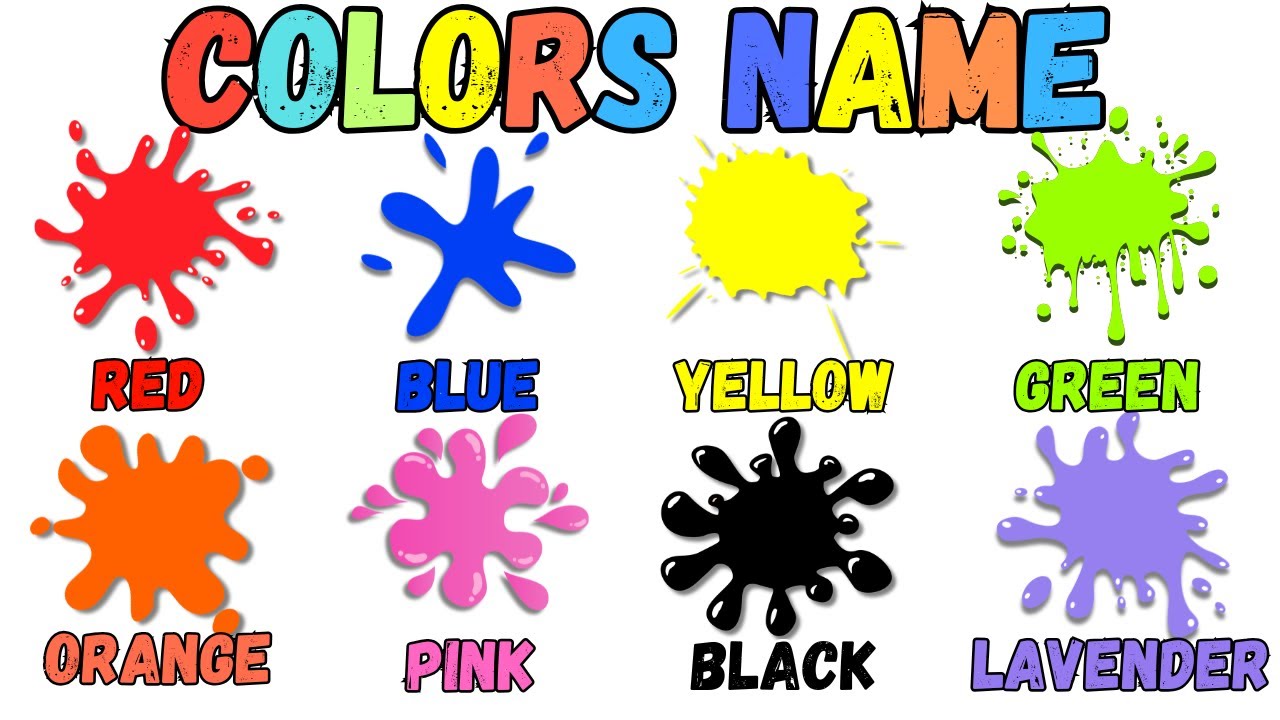 Colors Name in English with Pronunciation | Learn Color Names for Beginners & Kids