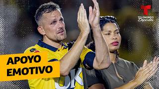 Emotivo momento en Países Bajos: fans arropan a futbolista que perdió a su bebé | Telemundo Deportes