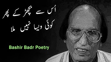 Lehron Main Dobty Rahy Darya Nahi Mila   Bashir Badr Poetry   Hindi Shyaari   Urdu Sad Poetry