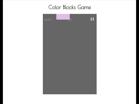 Simple Color Blocks Game using JavaScript