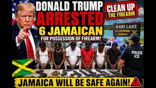 Kari lake & Donnald trump arrested 6 Jamaica for possession of firearm