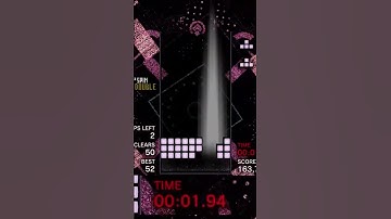 I dropped a piece at 0:00.00 [Tetris Effect]