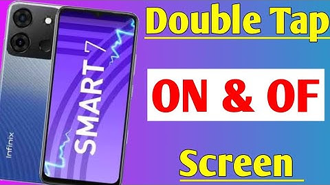 infinix smart 7 double tap screen setting | infinix smart 7 double tap to turn on of screen setting