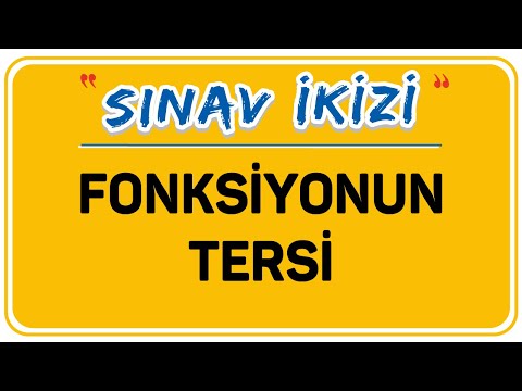 FONKSİYONUN TERSİ | FONK. 8 | ŞENOL HOCA