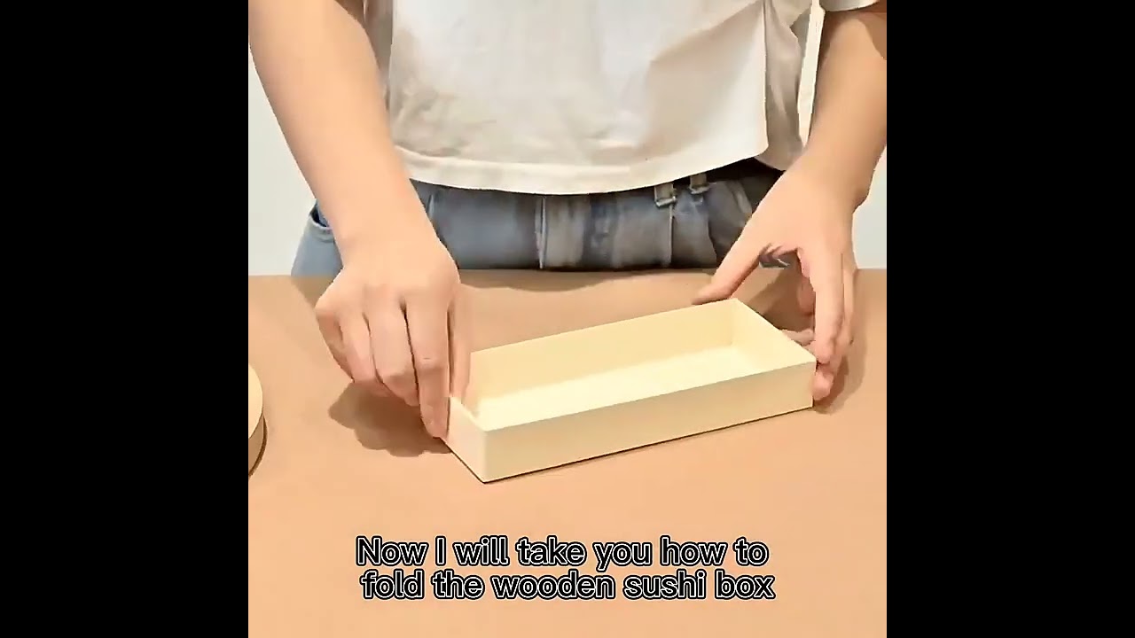 Disposable Sushi Food Box Packaging Paper Box with Transparent Window