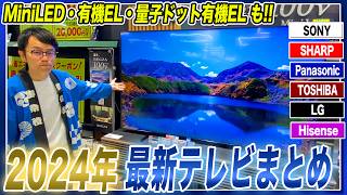 【2024年最新】各社の最新テレビをまとめてご紹介ミニLED・有機EL・量子ドット有機ELの違いもわかりやすく解説してますよ