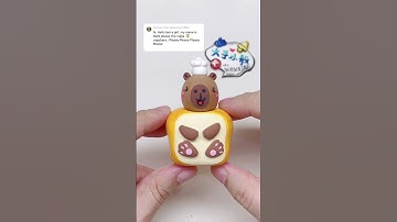 🍞capybara #clay #clayart #capybara #bread #shorts