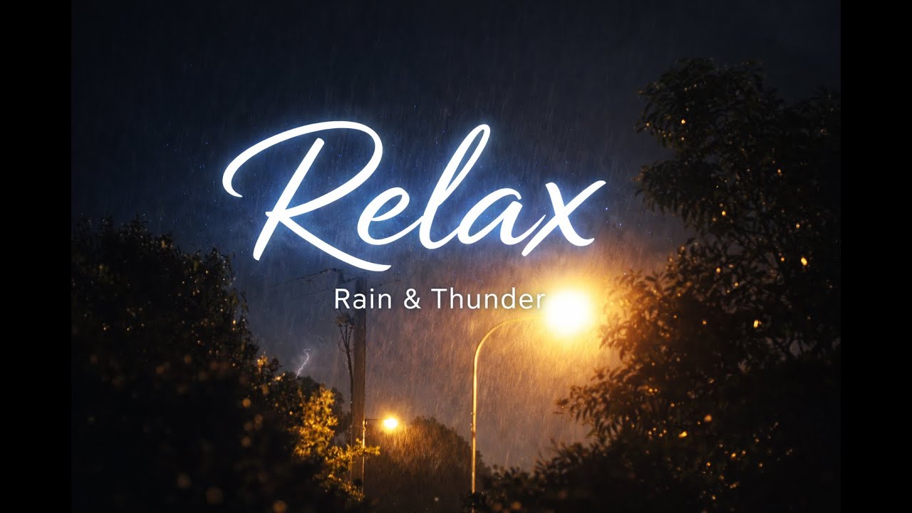 Dark Rain & Thunder Storm 🌧️⚡ Cinematic Night Ambience for Relaxation & Sleep