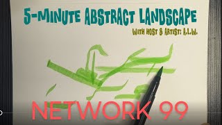 Satisfying landscape drawing without a visual reference in 5 minutes- trust your intuition! #art 