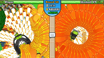 BTD BATTLES 7TH TIER TOWERS ON ANDROID (HACKER vs HACKER)