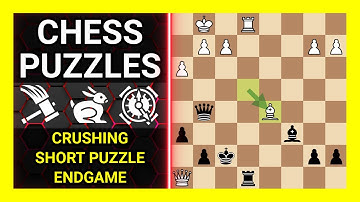 Chess Puzzles to Practice. Themes: Crushing, Short puzzle, Endgame. Learn Chess