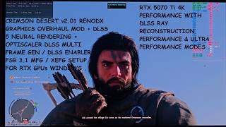 Crimson Desert Enhanced RenoDX HDR + DLSS 5 Neural Rendering + Optiscaler DLSS MFG / FSR MFG / XeFG