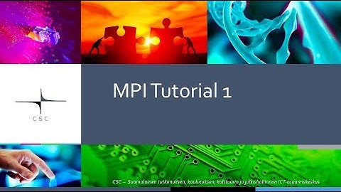 MPI Tutorial 1