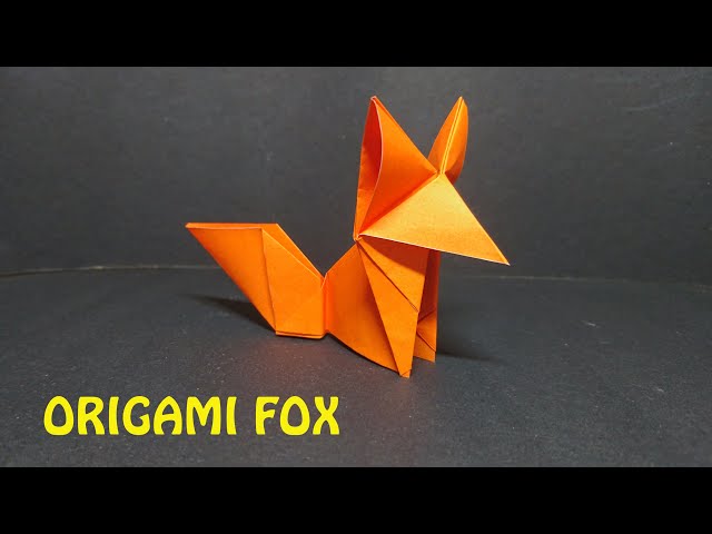 Step by Step Photo Instruction How To Make Origami Paper Fox. Simple Diy  with Kids Children S Concept Stock Image - Image of design, creativity:  260900493