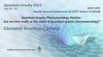 QG2023 & COST CA18108 - Giovanni Amelino-Camelia: Are we now really at the dawn of QG phenomenology?