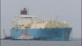 TANGGUH SAGO 入港 LNGタンカー(Liquefied Natural Gas Tanker )