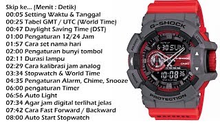 Cara Setting Casio G-Shock GA-400 Lengkap