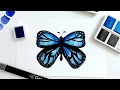 How to deal with insecurity - Butterfly Speedpaint Watercolor Palette - Artist Tips