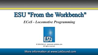 Celebrity ECoS Locomotive Programming Profile