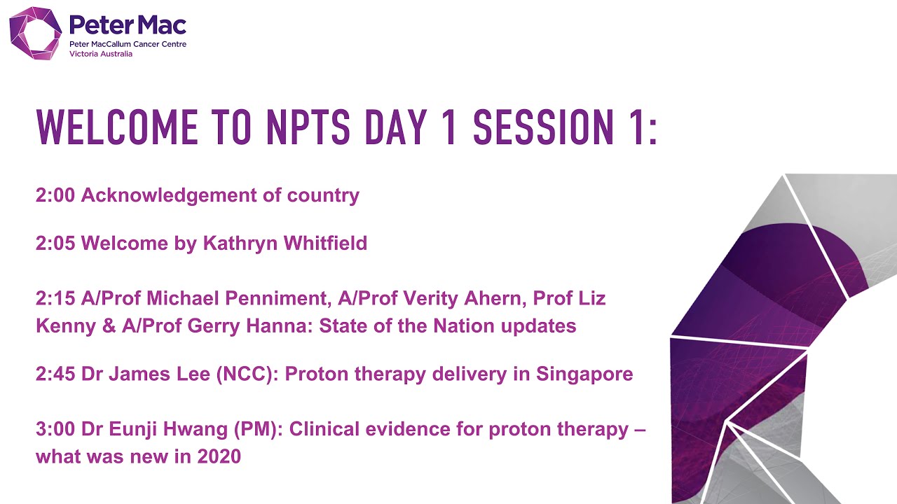 National Particle Therapy Symposium – Day 1, Session 1