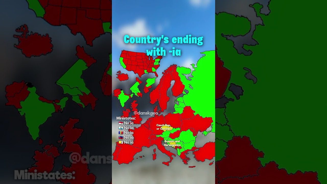 Countries ending with -ia 
