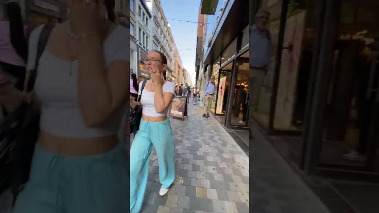 The busiest street in Brussels City Center | Rue Neuve or New Street