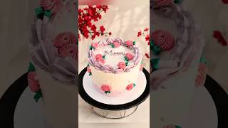 From Sponge to Stunning | Mom birthday Cake Decorating Process 🌺