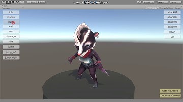 Unity 3D Character RPG JOB Class - Ninja(skunk)