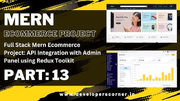 #13 Full Stack Mern Ecommerce Project: API Integration with Admin Panel using Redux Toolkit