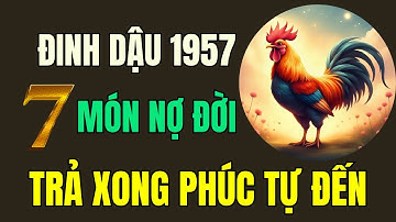 Tuổi Đinh Dậu 1957, Thần phật chỉ rõ, có 7 món nợ đời, Trả xong rồi,  Hậu vận an nhàn sung túc.