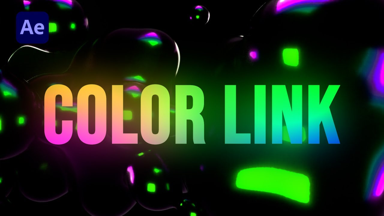Link Text Color to Background in After Effects - AE Tutorial - YouTube