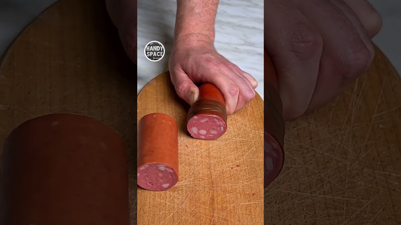 Sausage Trick! Cut and Seal with Its Own Skin! 