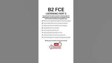 B2 First (FCE) Listening Practice Test 2024 - Part 3 #b2firstlisteningtests #learningenglish #fce