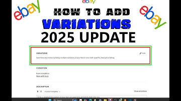 How to Add variations on Ebay Listings | UPDATED 2025!